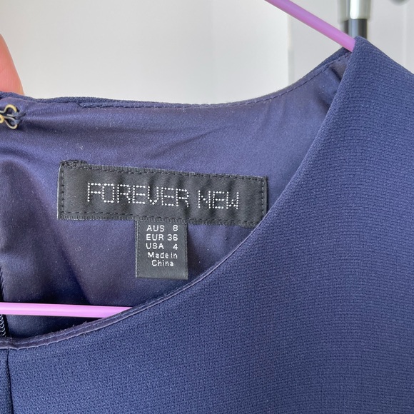 Forever New Shift Dress in Navy Blue - Size 8 - Picture 4 of 7